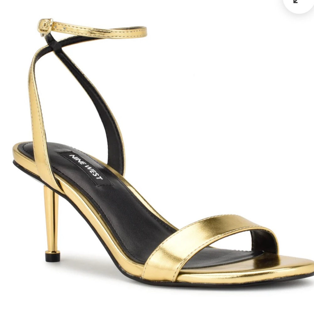 Nine West Metallic Gold Heels